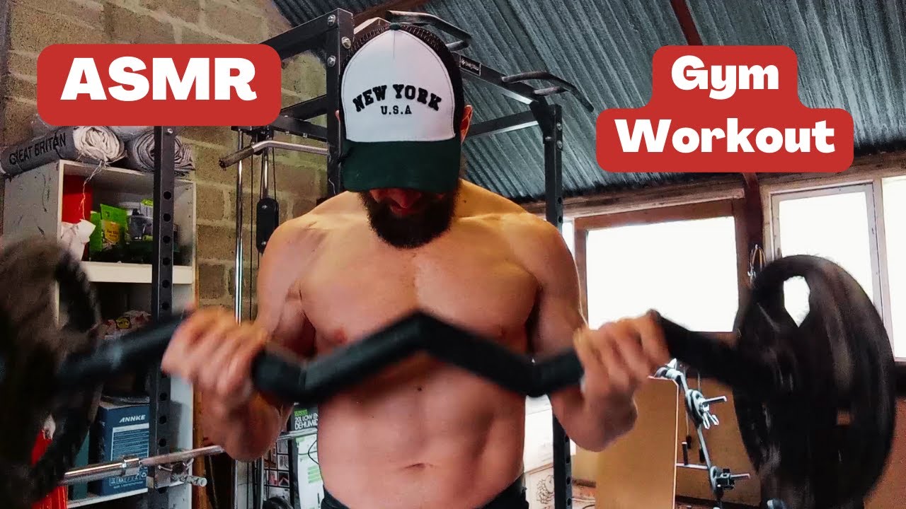 ASMR Workout With Me (No Talking) | Gum Chewing | Bubble Popping | Heavy Breathing | Gym Workout