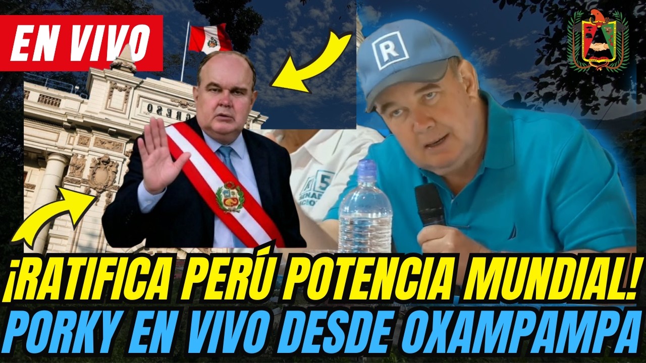 💥 ¡PORKY RESPONDE A DETRACTORES! Rafael López Aliaga Conferencia de Prensa en Oxapampa