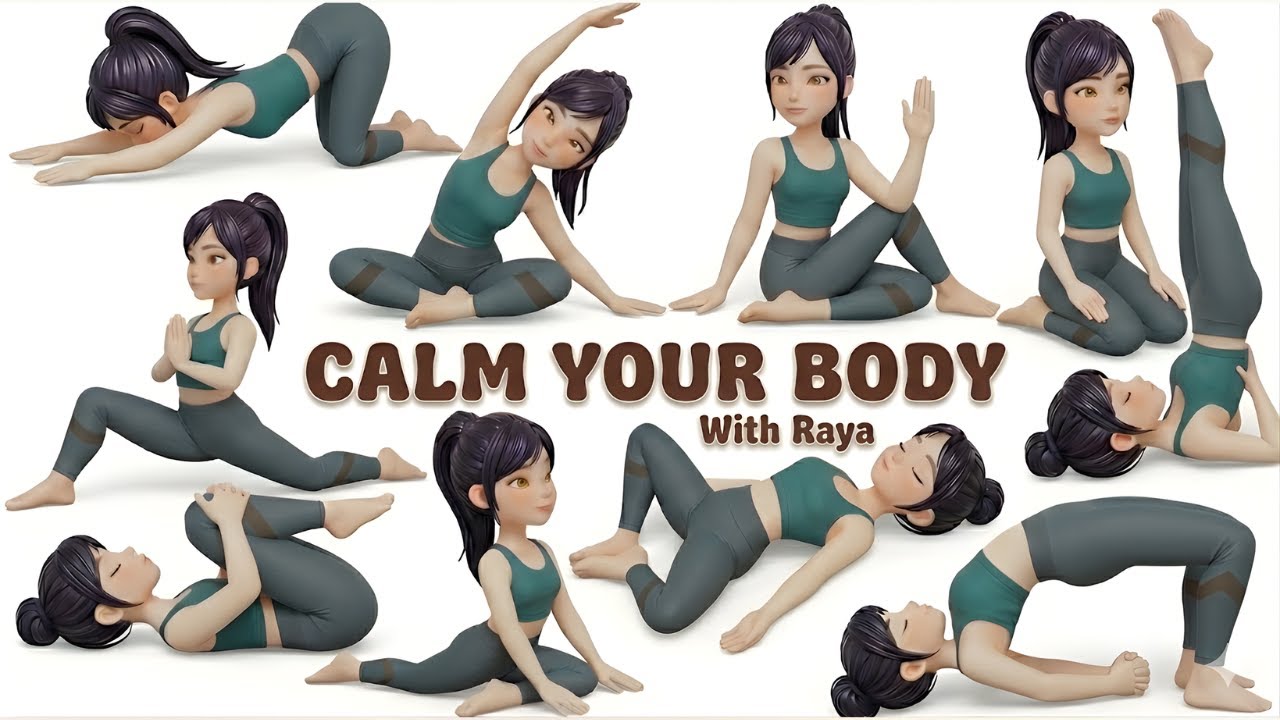 Kids Yoga for Deep Relaxation 🌙 Calm the Body, Let Go of Tension & Feel Peaceful | Yoga and Hoga
