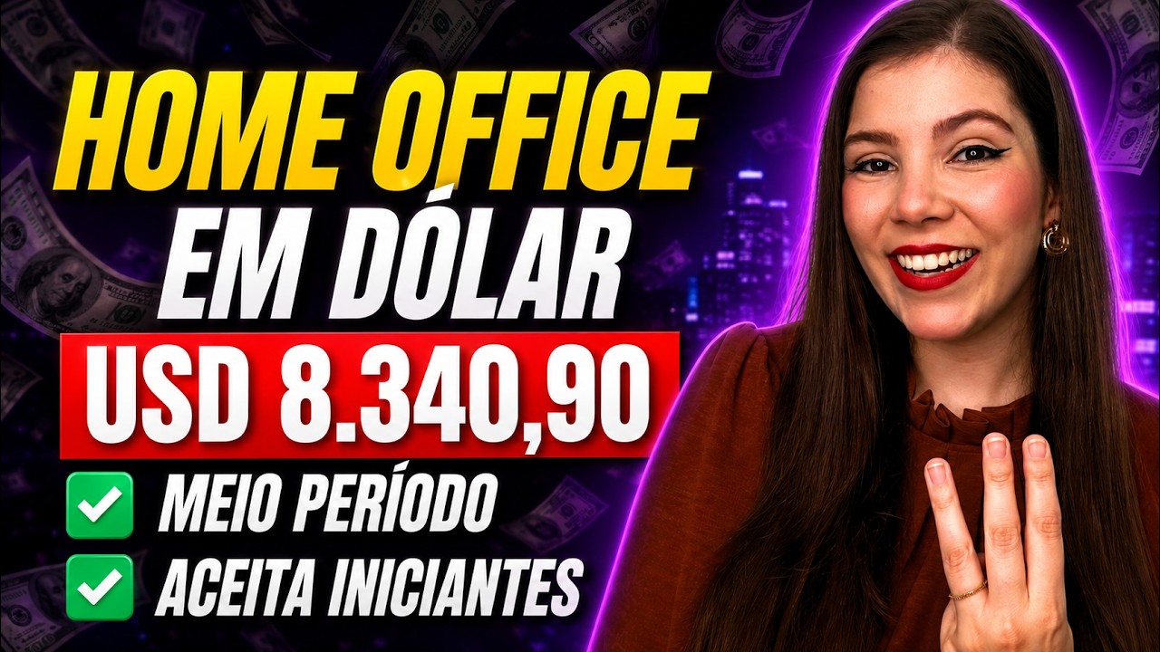 TRABALHO REMOTO INTERNACIONAL | 3 Sites Com Vagas Abertas Pagando em D&Oacute;LAR (Mesmo Sem Experi&ecirc;ncia)