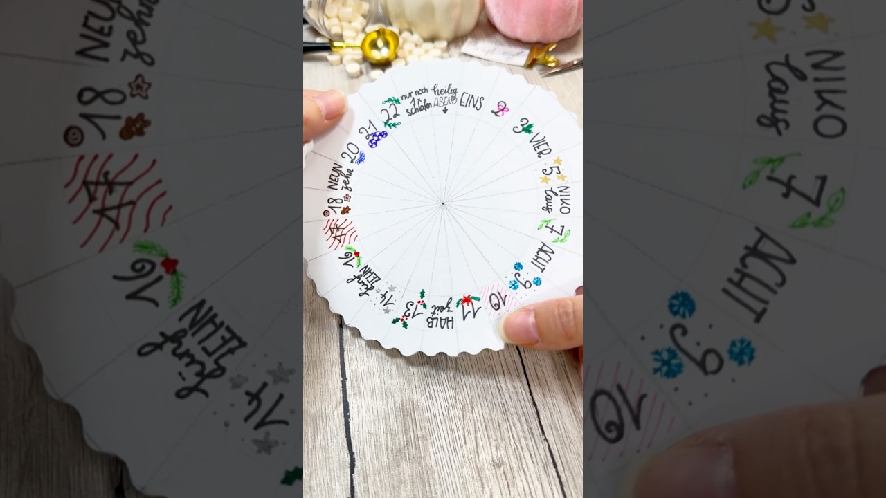🎄DIY Adventskalender Karte 