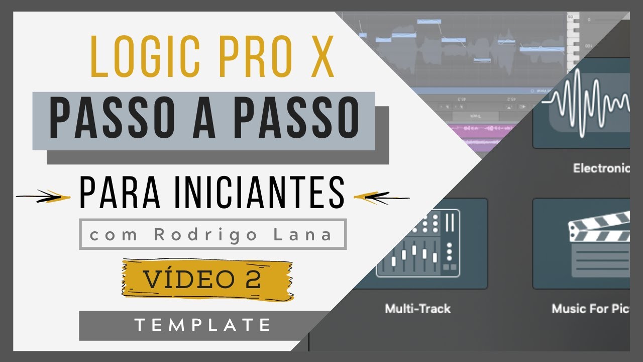 (vídeo 2) Template e configurações iniciais | Curso de Logic Pro X para iniciantes