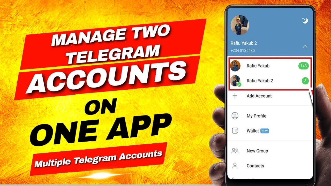 Manage 2 Telegram Accounts on One Device
