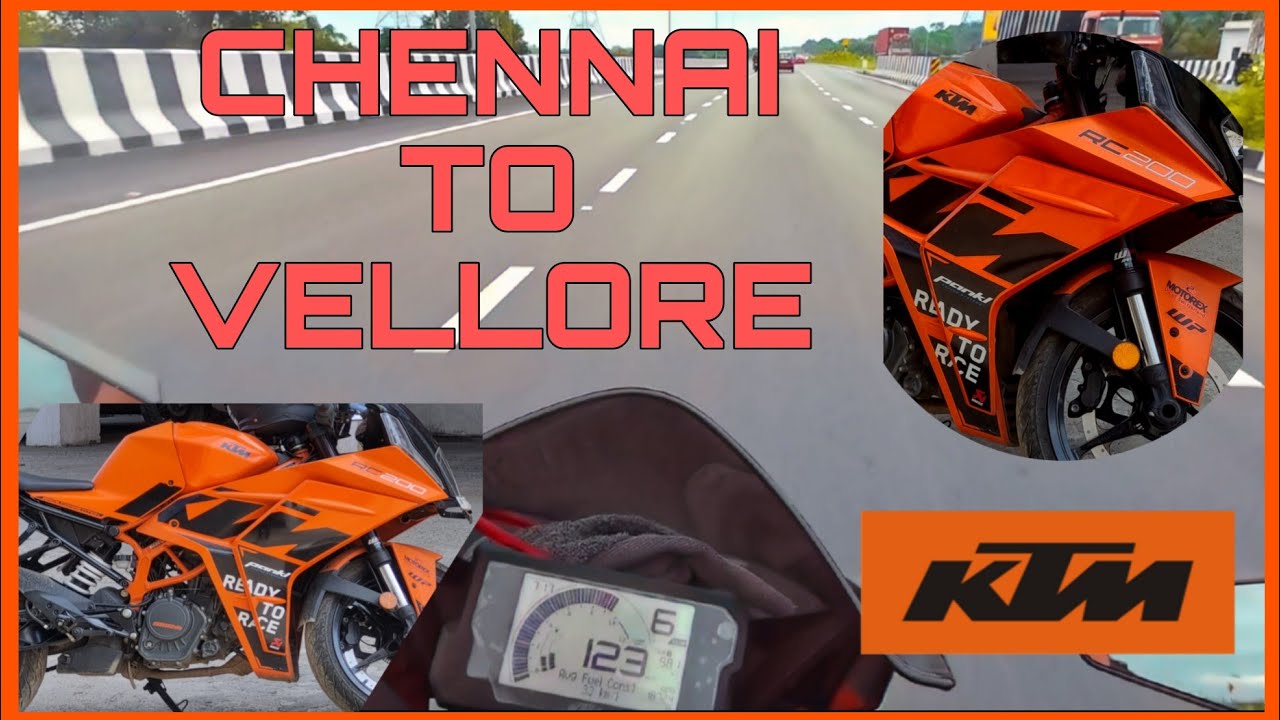 Chennai to Vellore highway raid #ktm #ktmrc200 #bike #bikelover #bikeraid #vellore #chennai #viral 