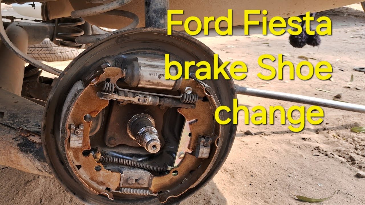 Ford Fiesta rear brake Shoe replacement | How to replace rear brake Shoes