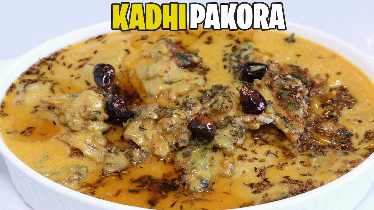 Original Kadhi Pakora Restaurant Style Recipe By Kitchen With Amna