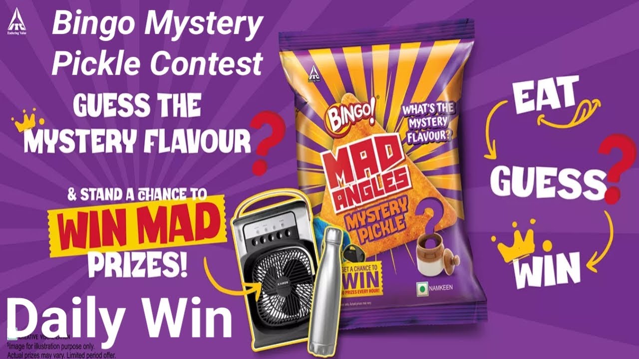 Bingo Pickle Mystery Contest | Win Cashback Win Speaker | Bingo Mad Angles mystry pickle Contest.