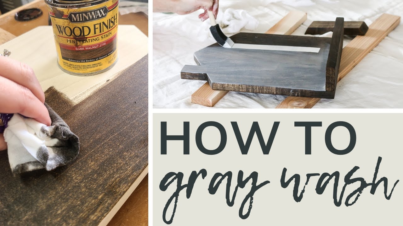 Grey Wash Wood How To (With Stain and Paint)