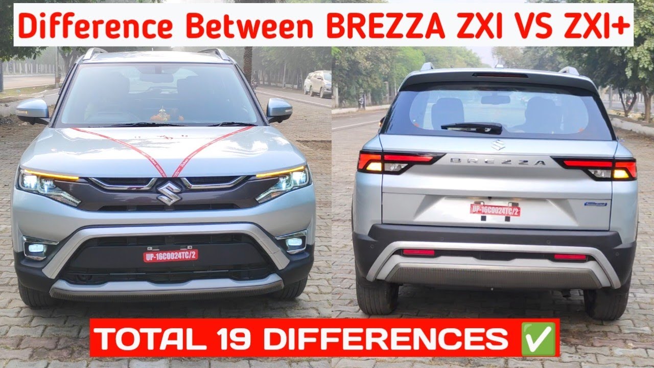 Difference Between Maruti Suzuki Brezza ZXI VS ZXI+ || Total 19 Differences‼️