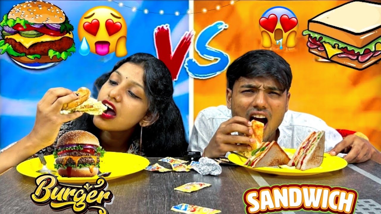 Burger Sandwich🍔 CHALLENGE 😍 video