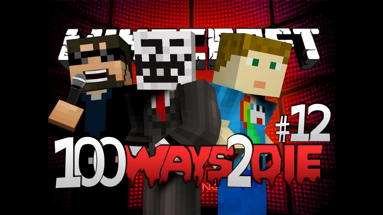 Minecraft 100 Ways To Die | Pink Hair Dye Challenge [12]