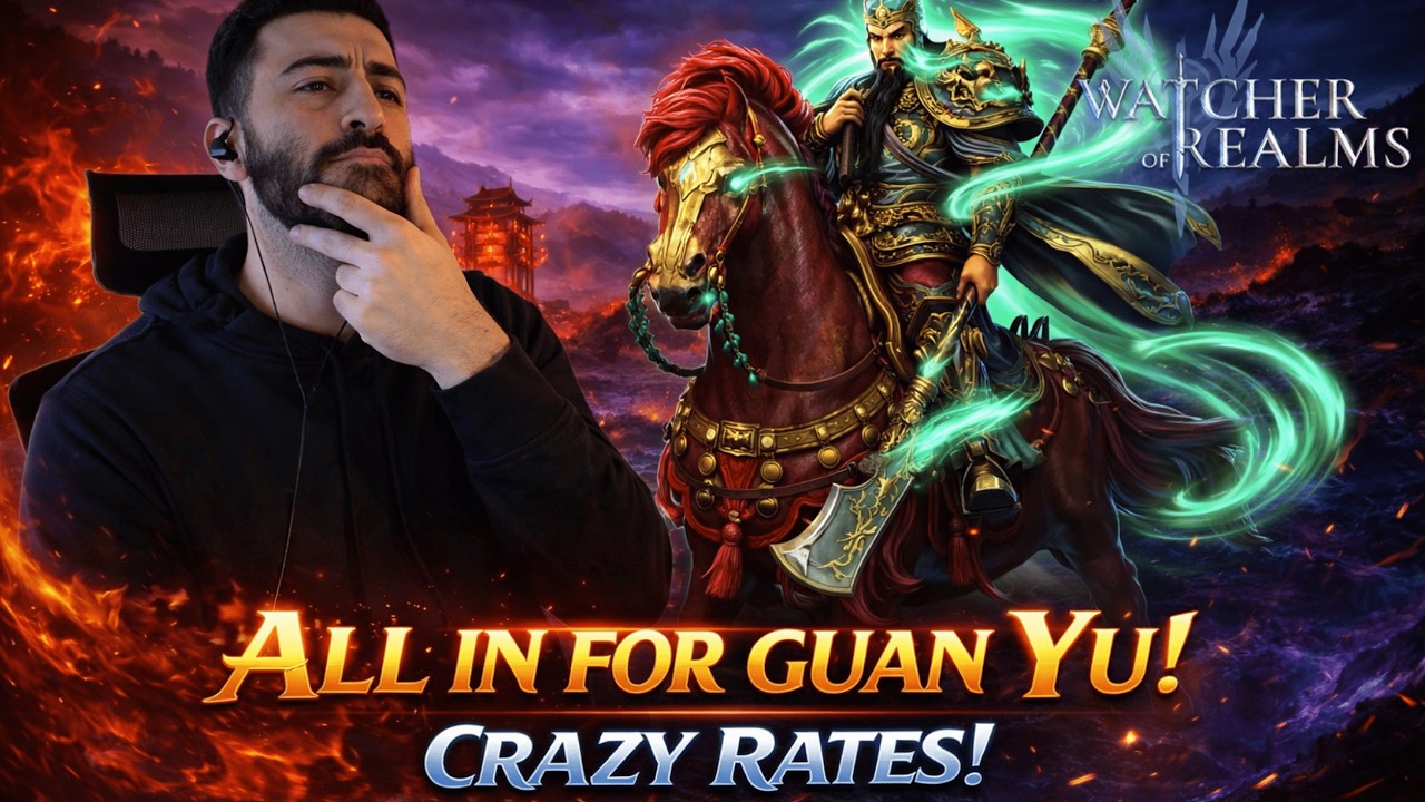 WENT BROKE FOR GUAN YU LUCKY SUMMONS | Crazy Rates! | Can We Hit A3? | Watcher of Realms
