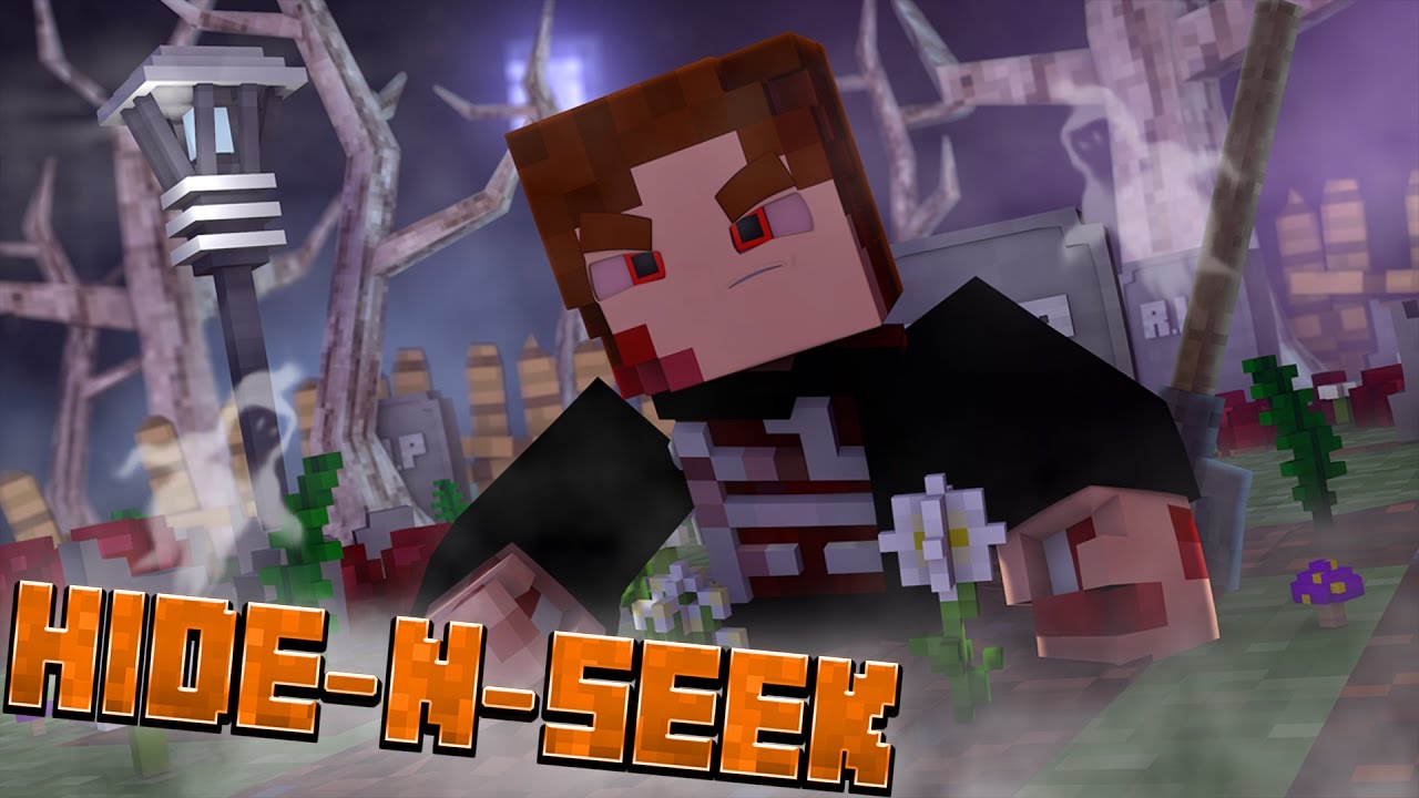 SPOOKY GRAVEYARD! Halloween Hide and Seek #1 (Minecraft Minigame)