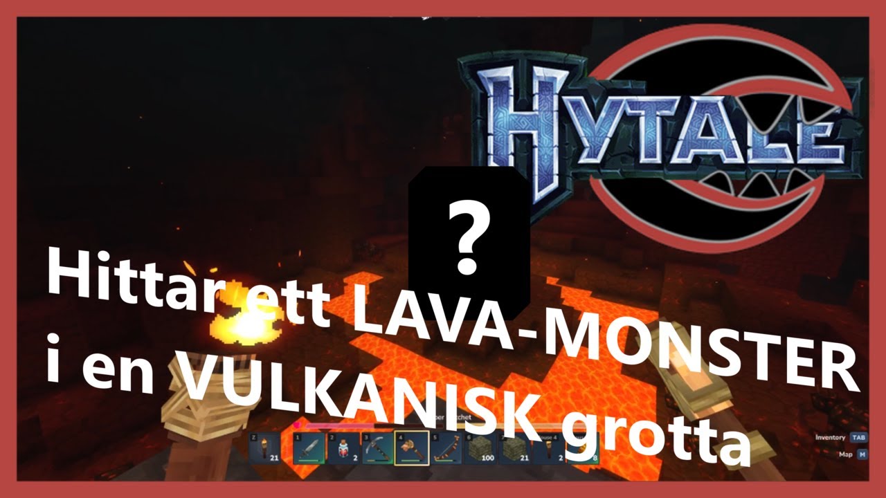 Dödar Monster I VULKANISK Grotta. Crabban Gibbar Hytale Ep#2
