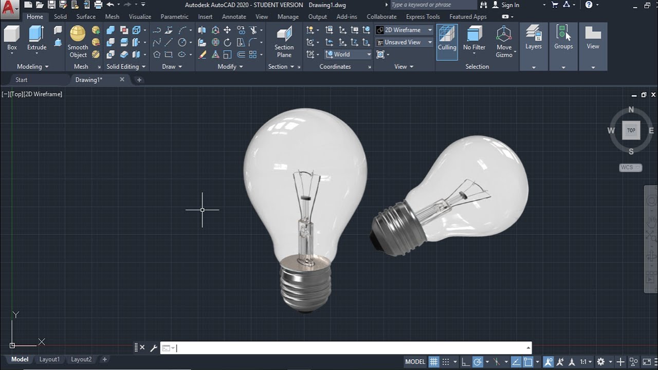 How to make Light bulb in Autodesk AutoCAD -2D ( Simple tricks)