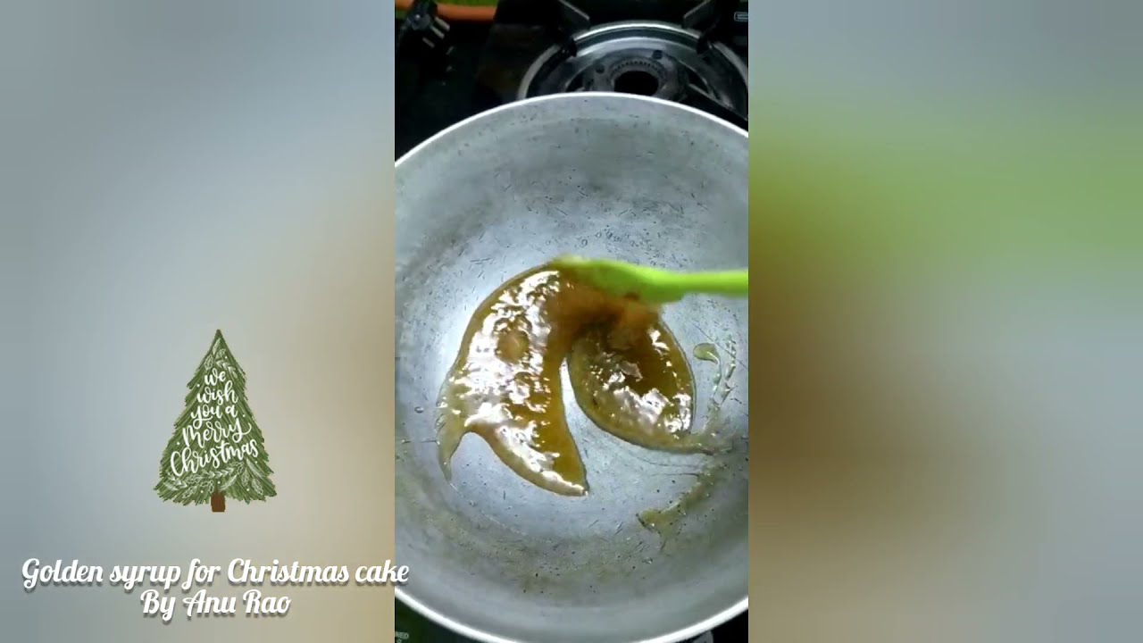 How to make golden syrup for Christmas cake | By Anu Rao