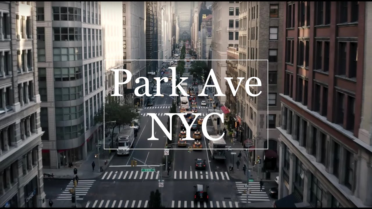 New York City Drone (NYC) Park Avenue, Union Square Park