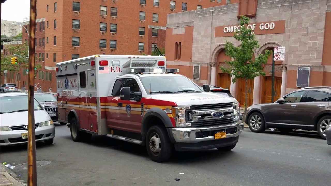 FDNY EMS Responding With Heavy Rumbler Action To An All Hands Fire In The Bronx, NY.