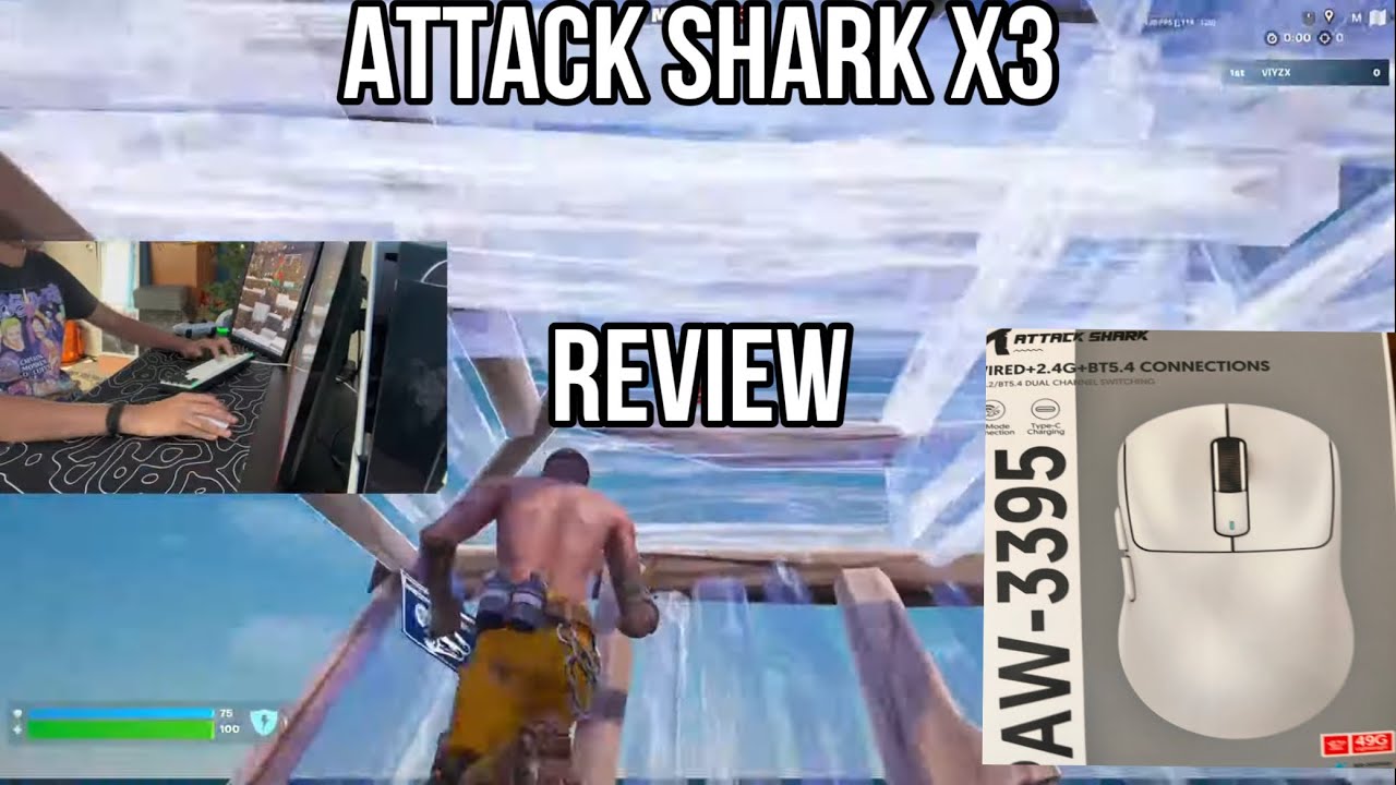 Attack Shark X3 review - Unboxing + Fortnite 1v1