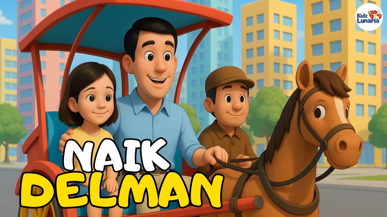 Naik Delman 🚋 Lagu Anak Terpopuler Ceria | Animasi 3D Lucu Banget!