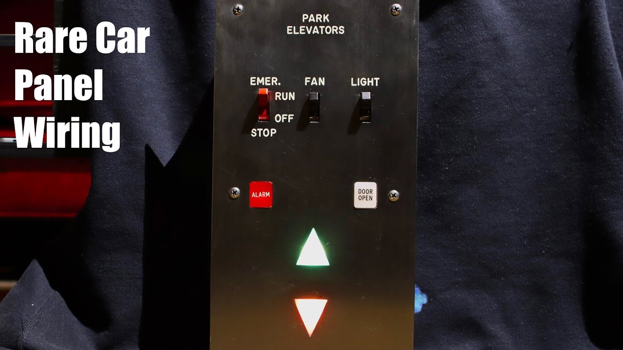 Wiring and Detailed Look of a Very Rare Elevator Car Panel