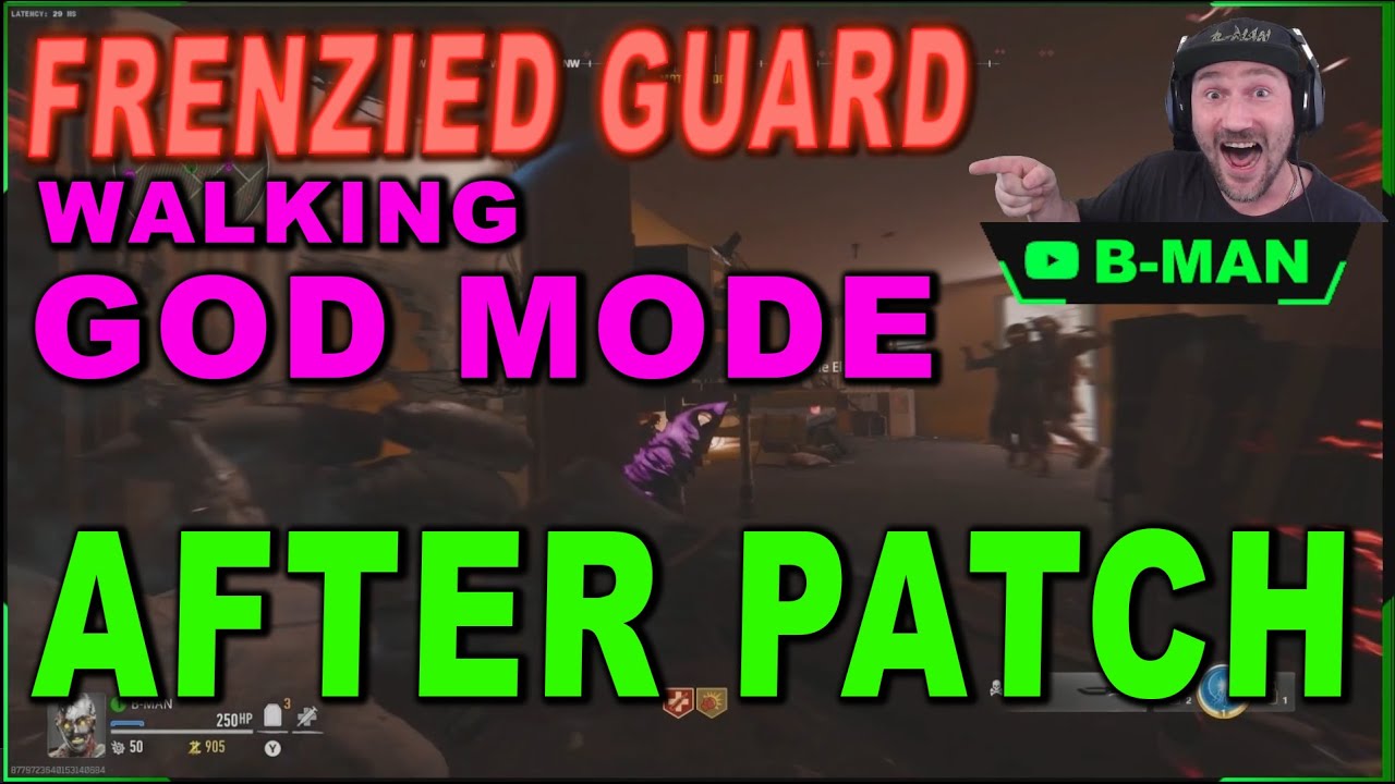 bo6 glitch: FRENZIED GUARD GOD MODE AFTER PATCH !! walking god mode glitch for both maps bo6 zombies