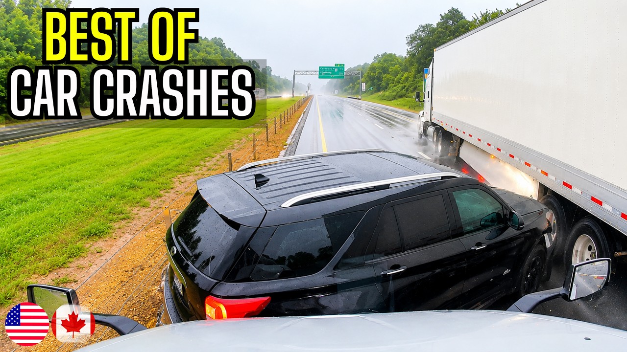 BEST OF CAR CRASHES COMPILATION | USA & CANADA - 77