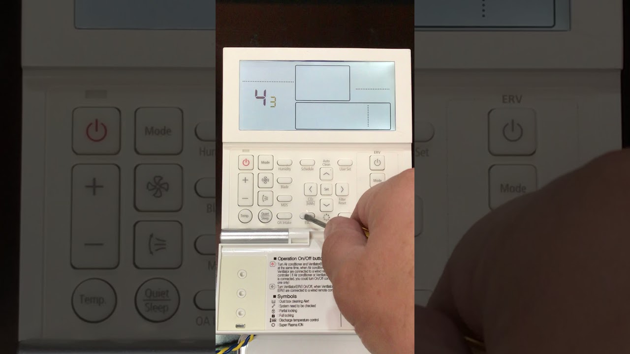 Configuracion Idu Control alambrico MWR WE10N