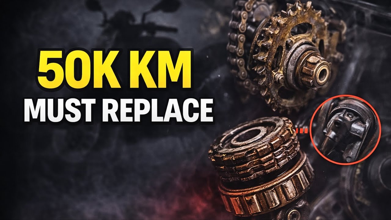 50,000 km Bike Service — Major Parts You MUST Replace!
