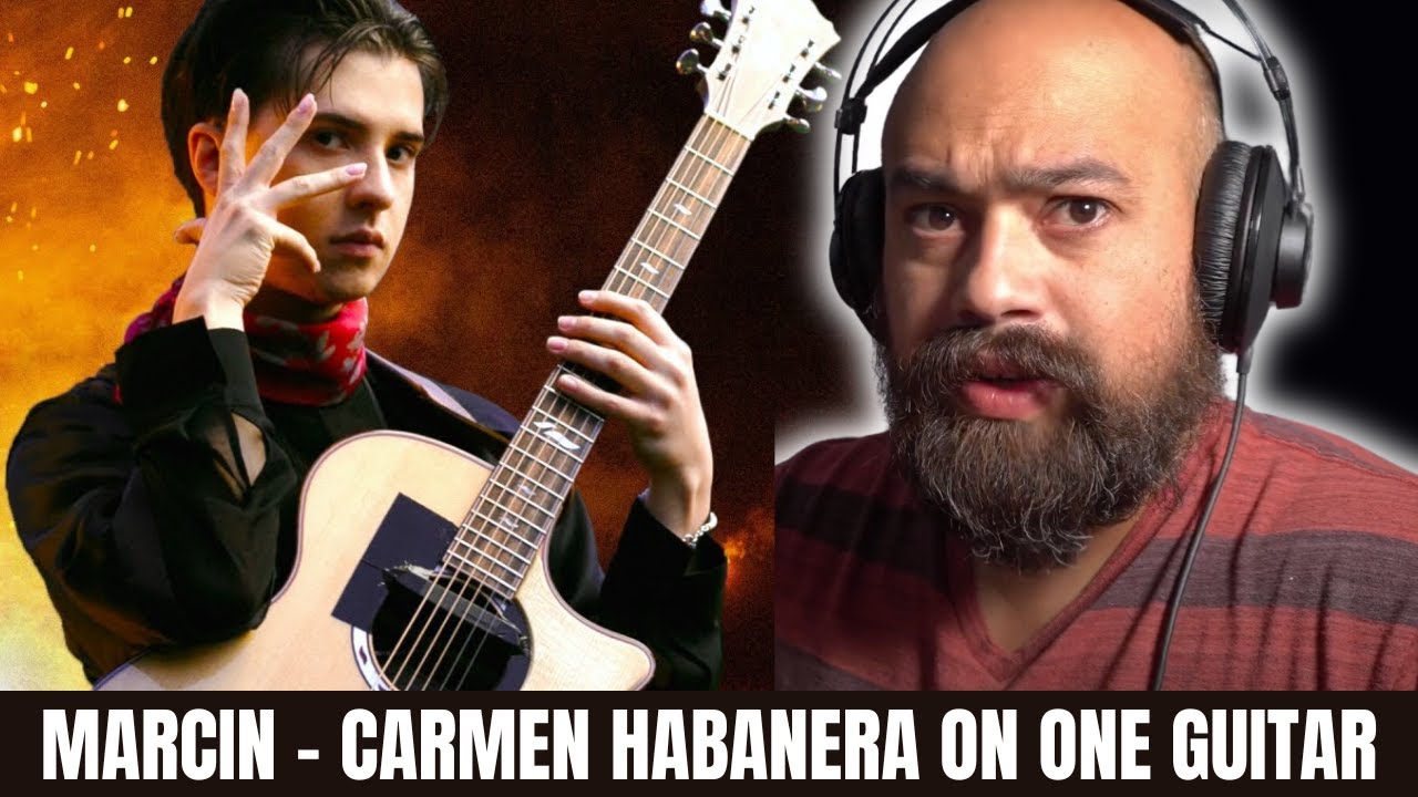 Реакция Марцина Патржалека: классический гитарист РЕАКЦИЯ на «Кармен Хабанера» на одной гитаре