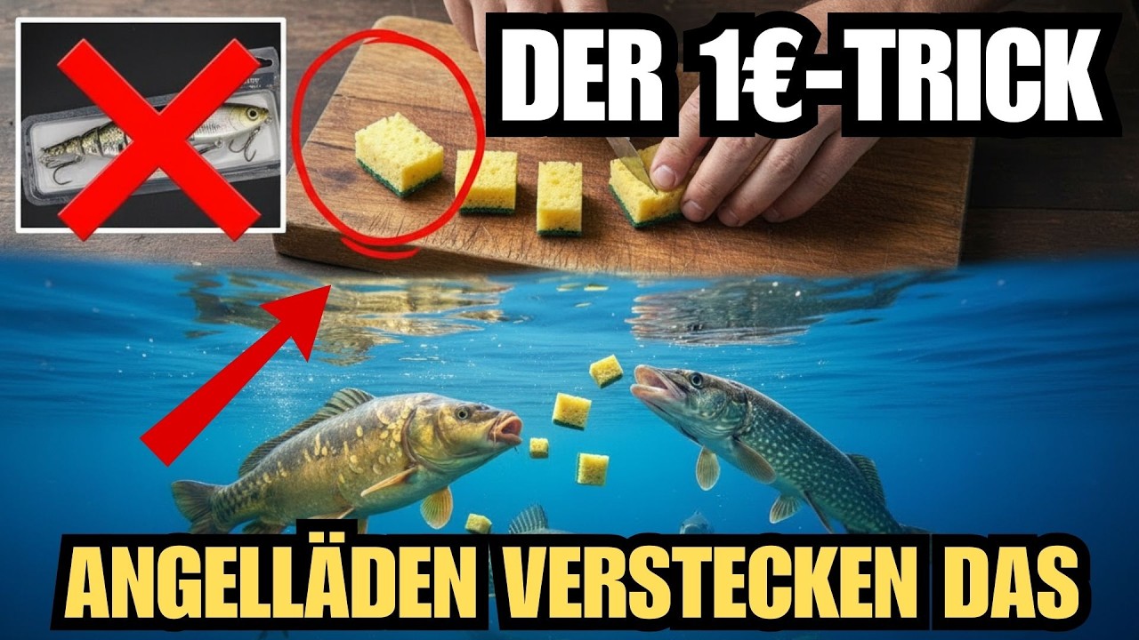 Schneide Diesen Küchenschwamm So — 3× Mehr Bisse Als Mit 50€-Kunstködern!