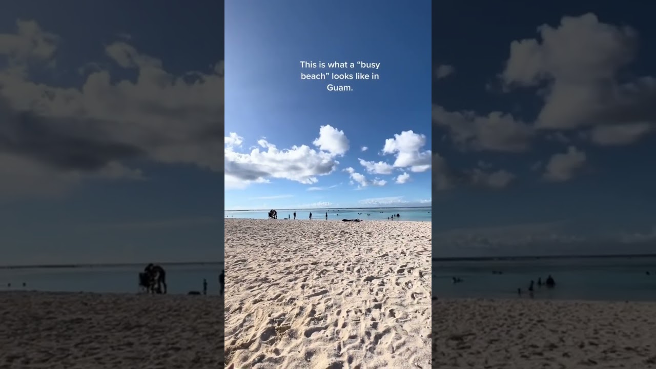 A &ldquo;busy&rdquo; beach on Guam&hellip; 🎥: @sarahfilush9243 #guam #guamtravel #guambeach #beach