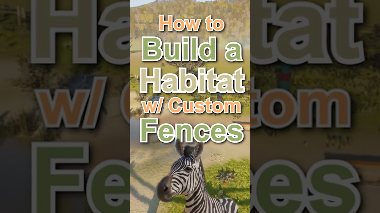 How to Build with Custom Fences in Planet Zoo 2 | #planetzoo2  #planetzootutorial #animalgame