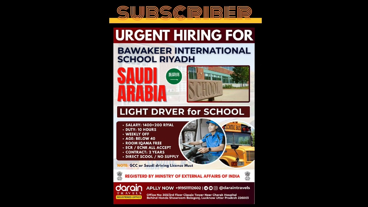 Driver jobs saudi arabia urgent requirement jobs #gulf #overseasjobs #shotrts #shortfeed