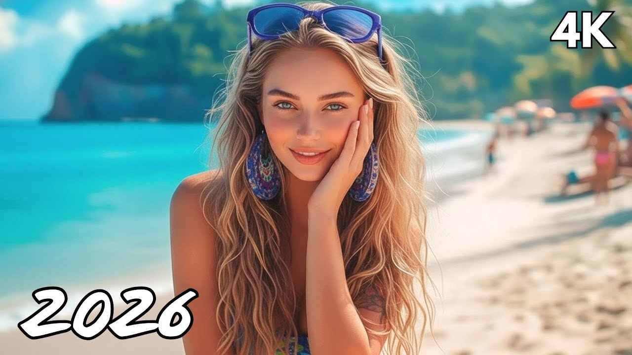 Island Sunset 🌞 Tropical Chill House 4K UHD | CalmRelaxing