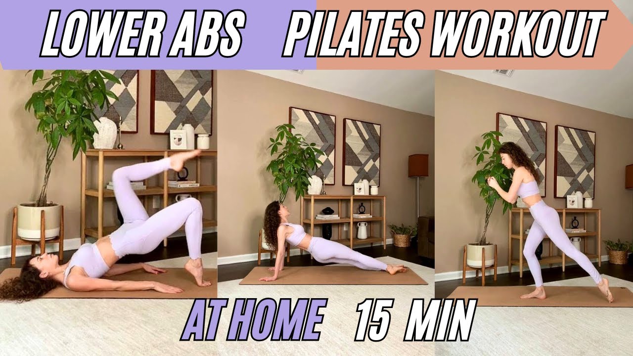 15 MIN Lower Abs Pilates | At Home Workout, No equipment
