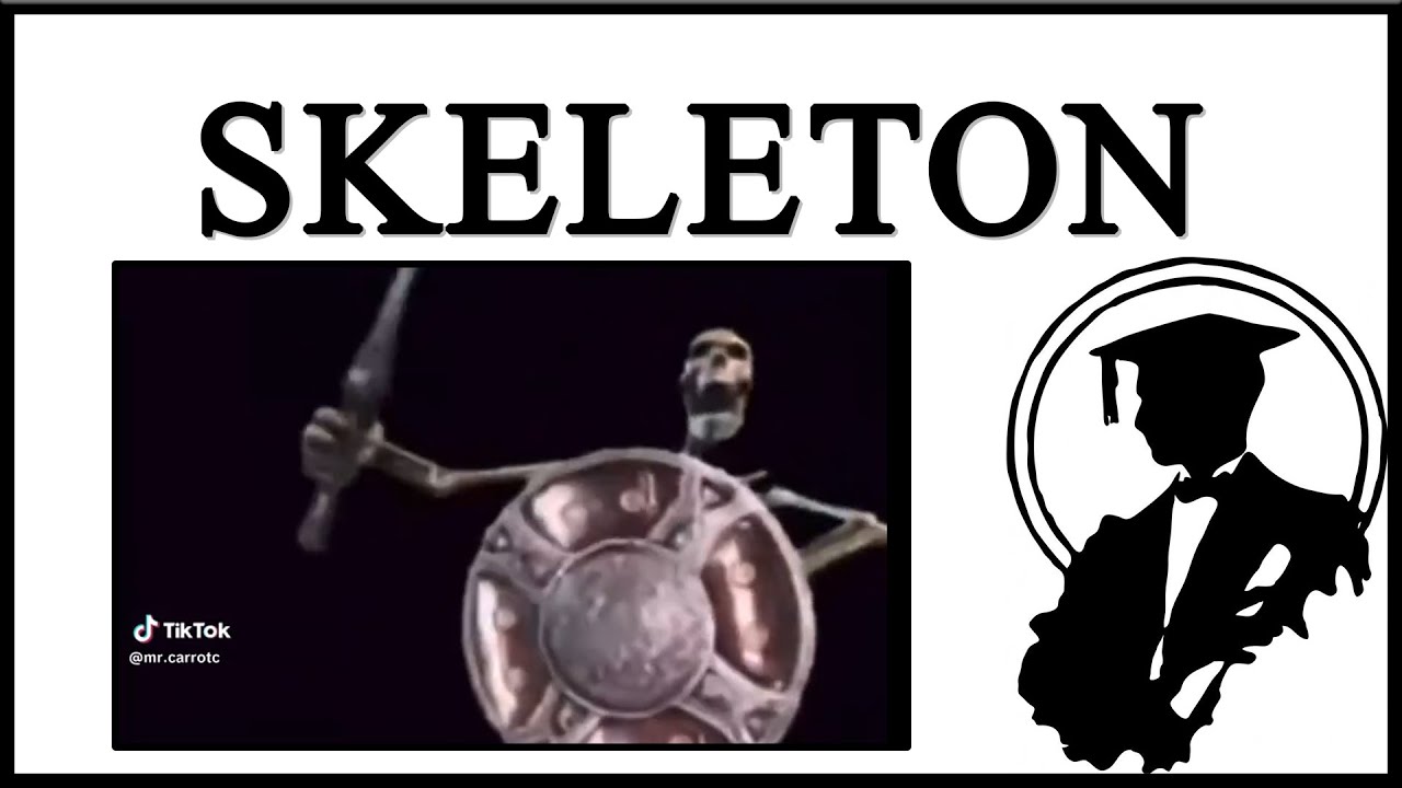 Skeleton Banging On Shield Is From Skyrim