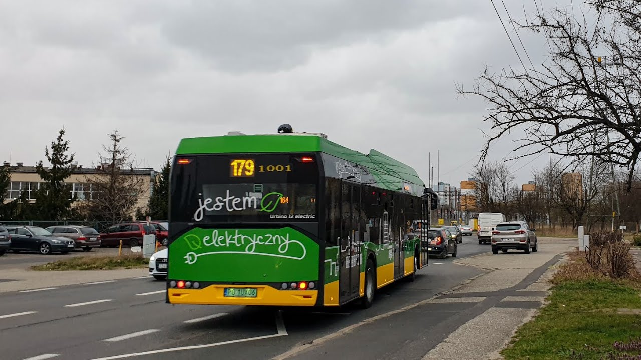 MPK Poznań - Solaris Urbino 12 IV FL Electric #1001 | linia 179