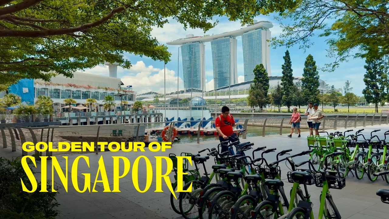 Golden Tour of Singapore, Walking Tour 4K 60FPS