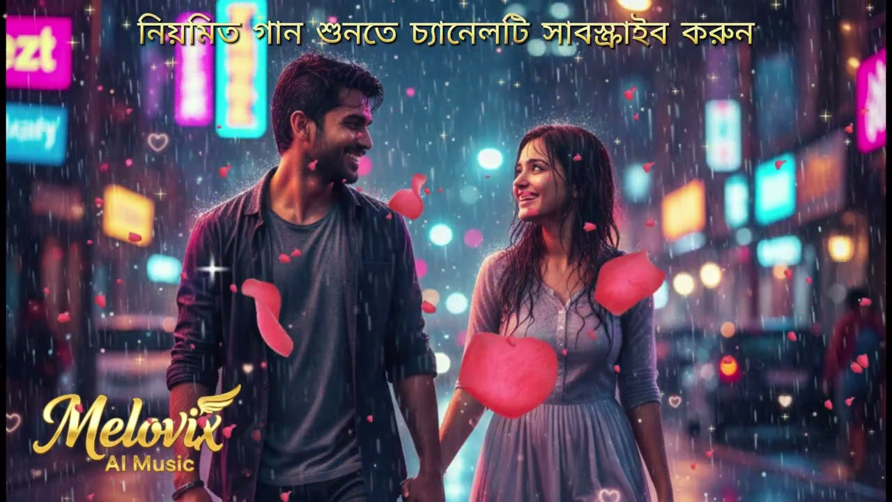 Chandni Brishti | Bangla DG Romantic Song | Neon Rain Love Mix