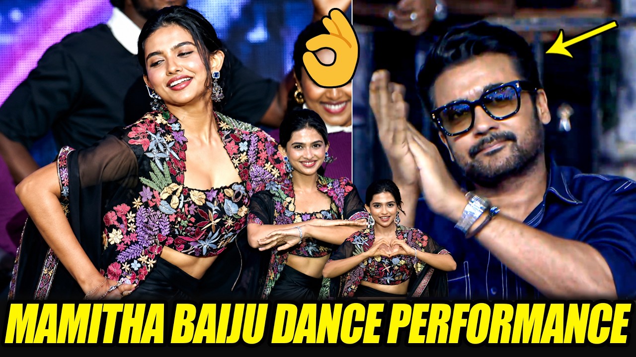 Mamitha Baiju Superb Dance On Stage @ Vishwanath and Sons Audio Launch Event | Surya | Filmy Hunk