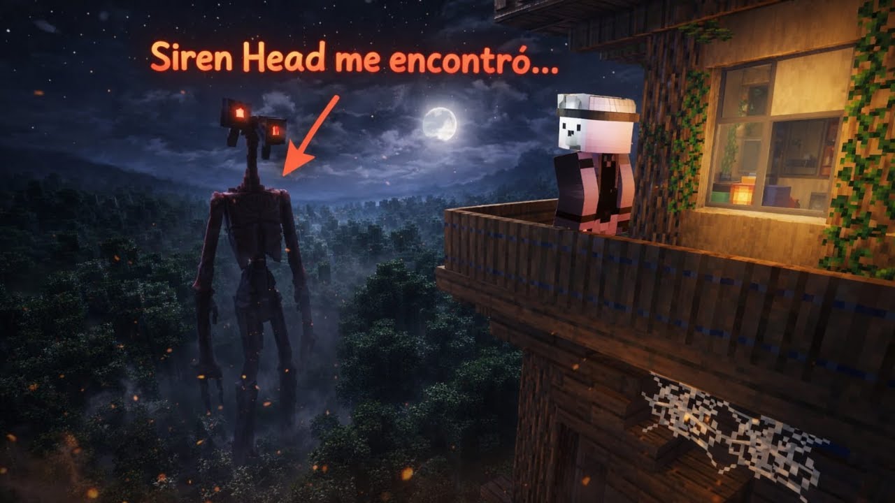 ¡SIREN HEAD ME PERSIGUE! 🔊💀 El Bosque más Terrorífico de Minecraft