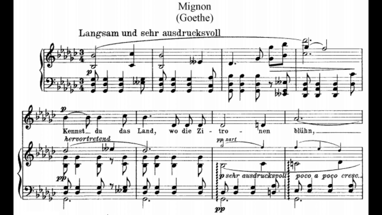 Wolf - Mignon Lieder