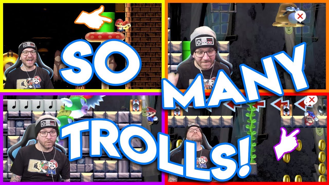 5 People Collaborated to make me a troll level in Mario Maker