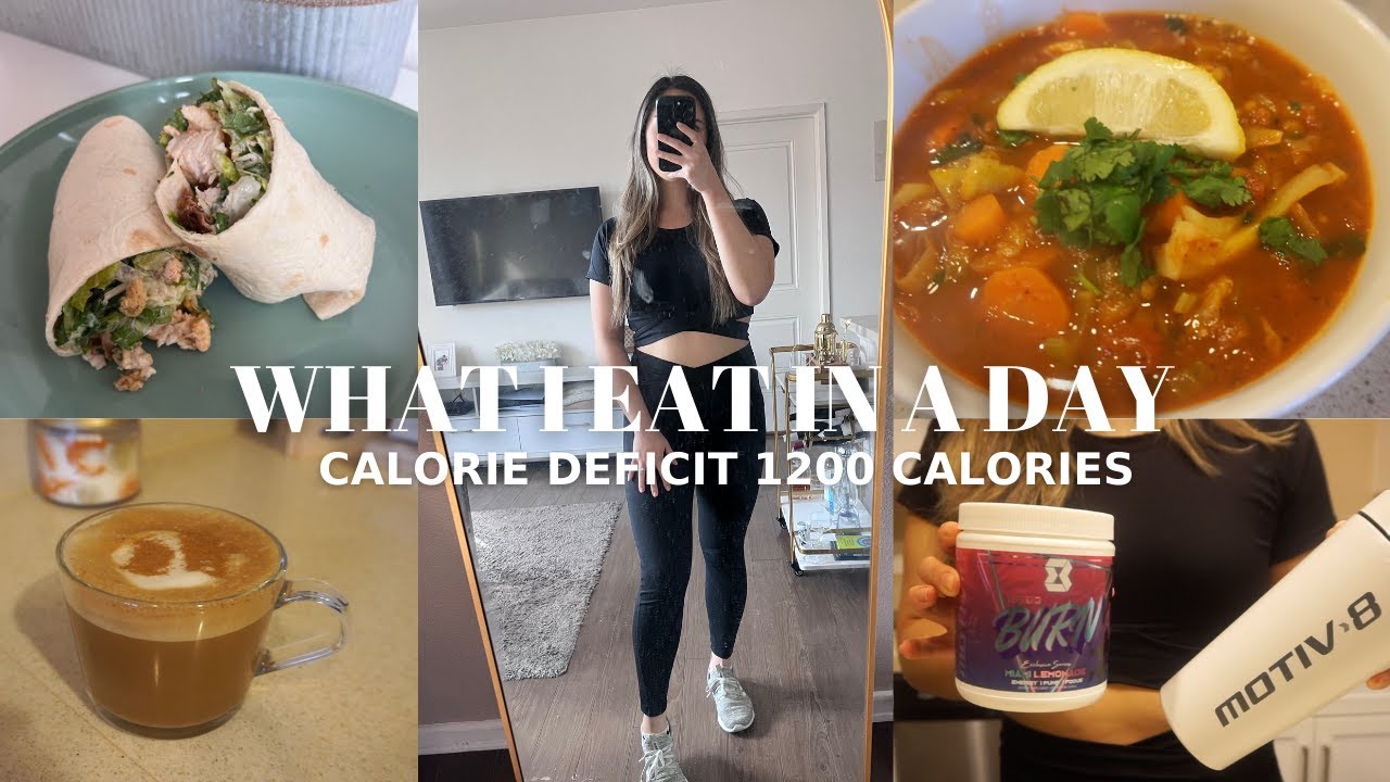 WHAT I EAT IN A DAY CALORIE DEFICIT | 1200 calorie diet, quick & easy meals