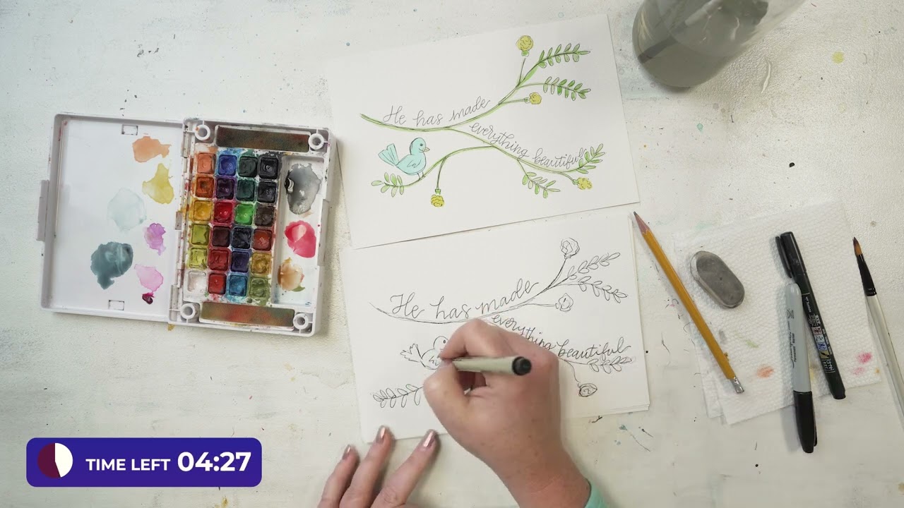 He has made | Quick & Easy 10 Minute Painting & Lettering