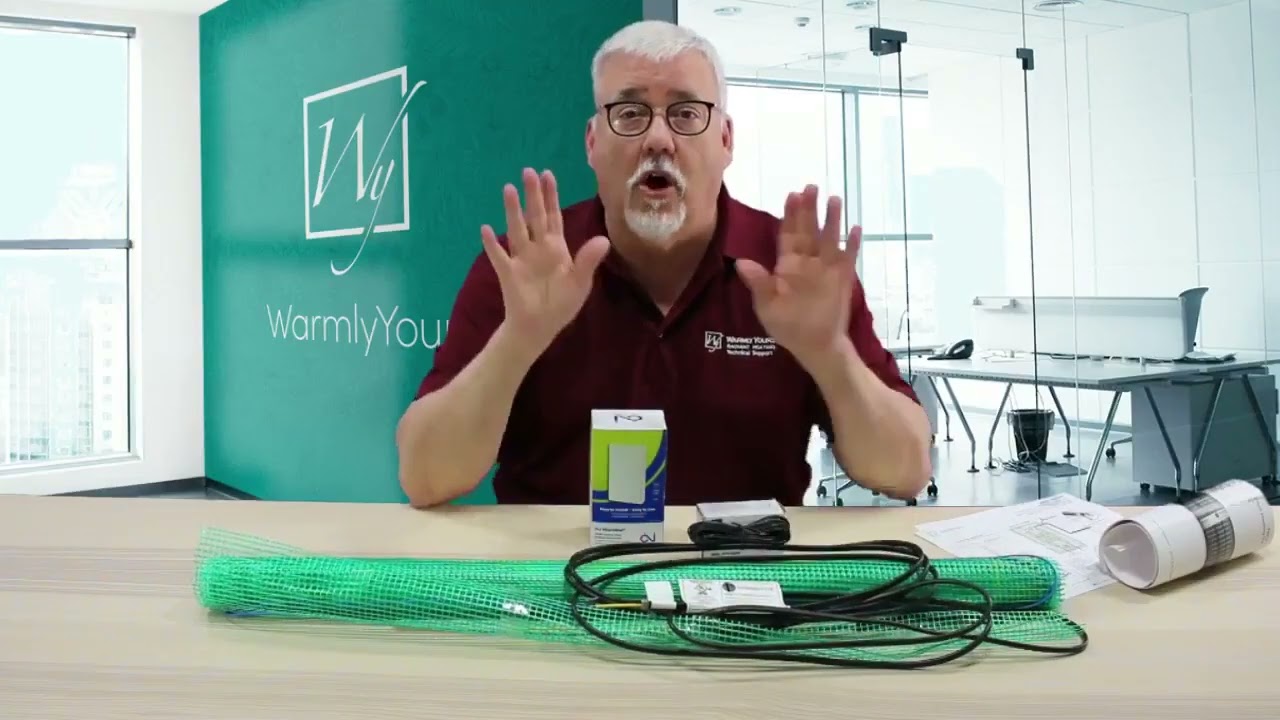 WarmlyYours Floor Heating Easy Mat with new nTrust 2.0 Thermostat