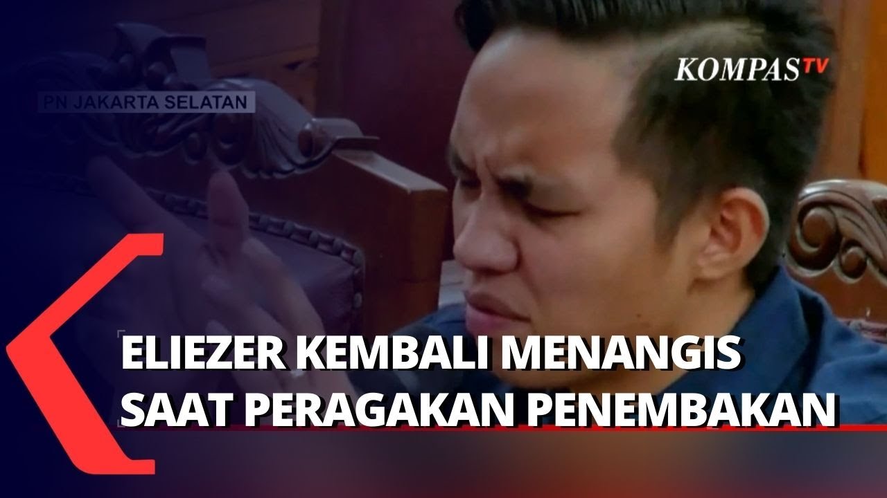 Peragakan Kembali Penembakan Yosua dengan Terisak, Eliezer: Saya Tutup Mata di Tembakan Pertama