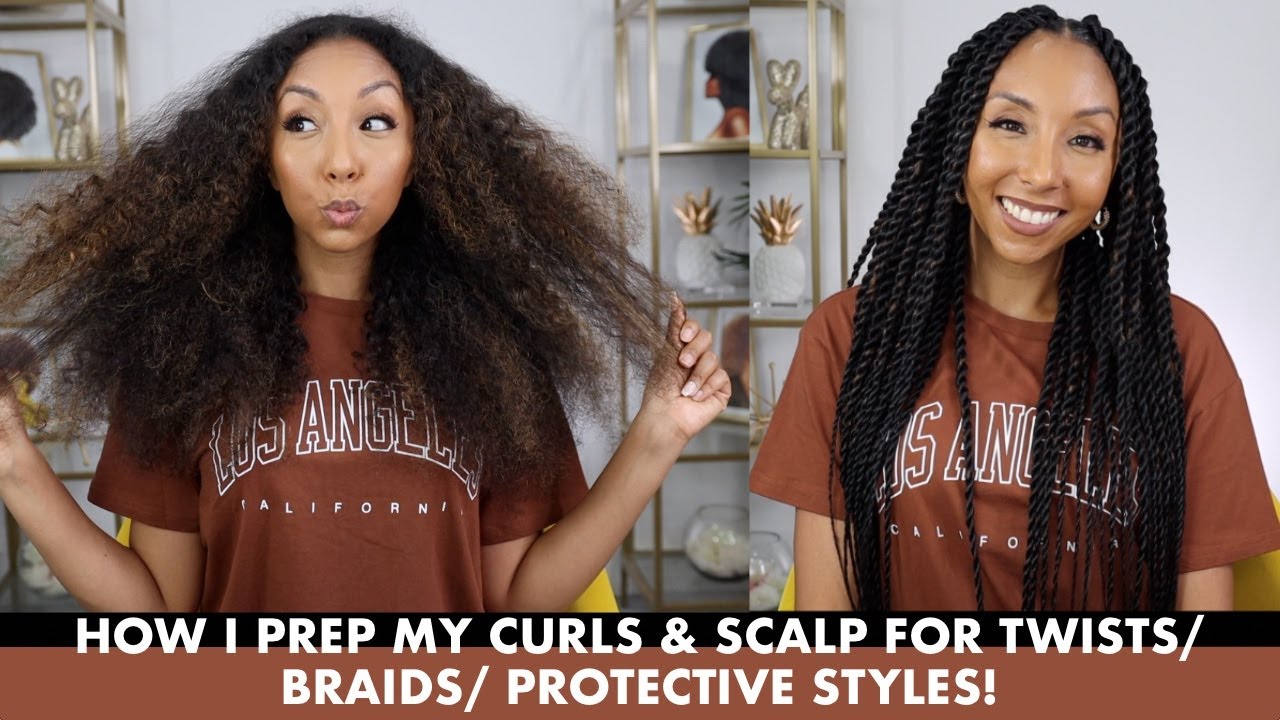 How I Prep My Hair & Scalp for Braids/Twists! NO HEAT! | BiancaReneeToday