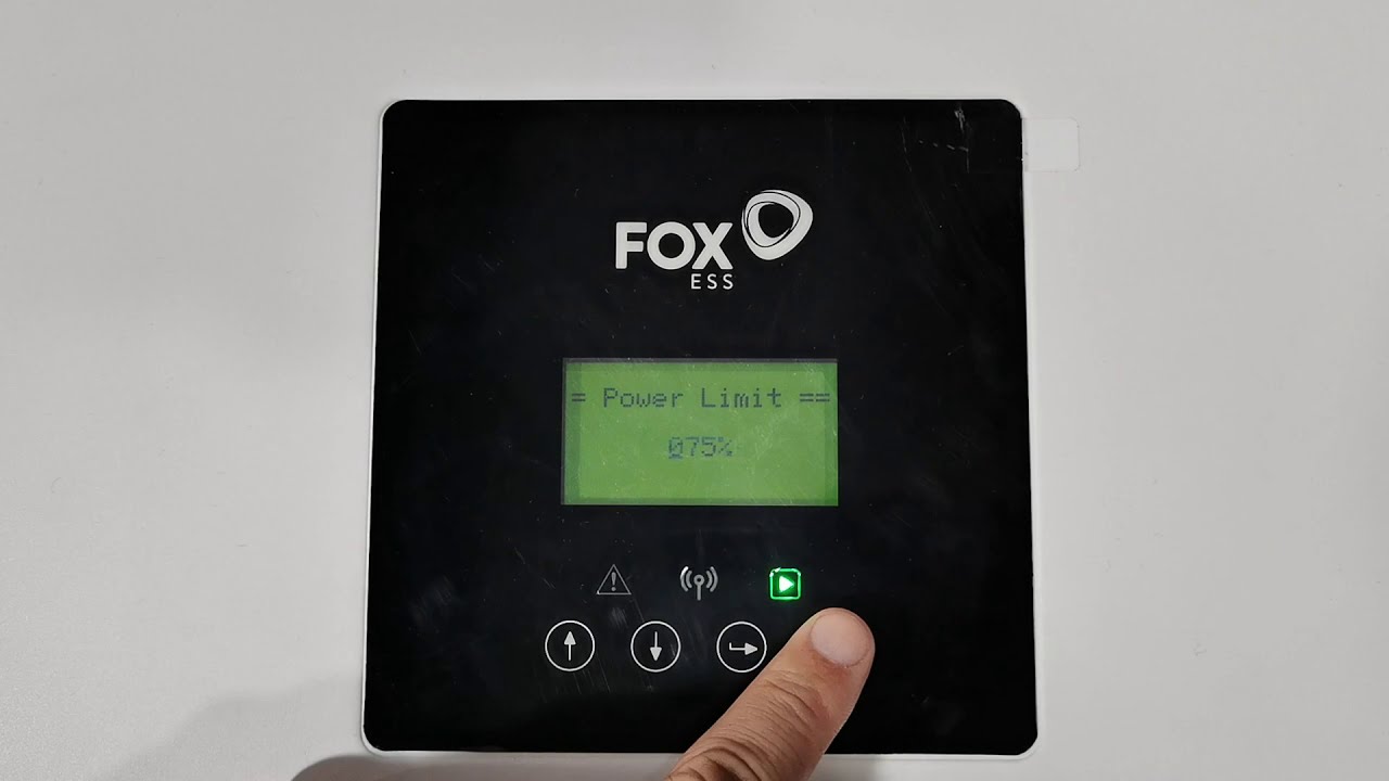 Operating instruction - Power limit setting